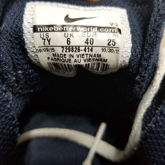 Nike SB Charge Skate Shoes Blue Size 7 Youth Canvas Sneaker Unisex Boys Girls - Picture 8 of 12